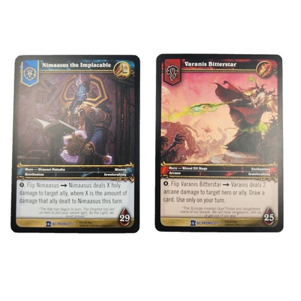 Wow World Of Warcraft Nimaasus Implacable Varanis Bitterstar Holo Foil BC Promo